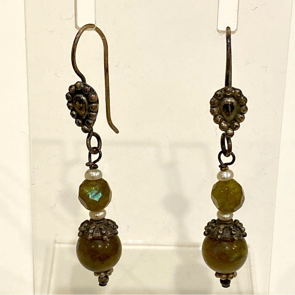 Vintage 90’s Handcrafted Wire dangle Earrings Pierced Ears